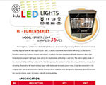 โคมไฟ LED HI-LUMEN SERIES [STREET LIGHT LAMP LED 36 , 60 pcs]