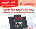 Amporphouse-Si Thin Film Photovoltaic Module